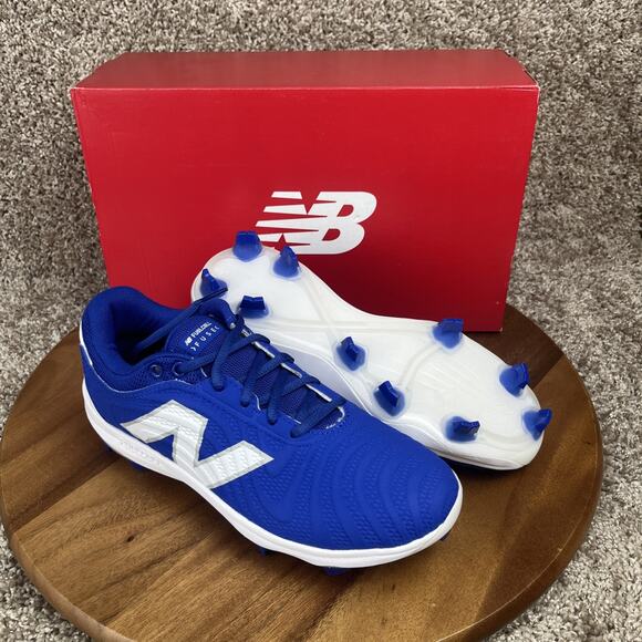 Womens New Balance FuelCell Fuse V4 Molded Softball Cleat Shoe Blue White Size 8 - Picture 1 of 12